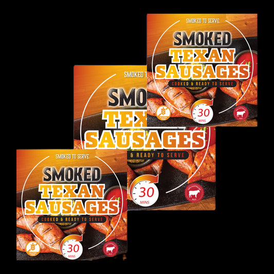 3 x Smoked Texan Sausages